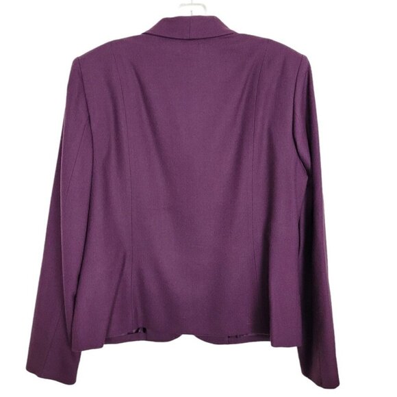 Vintage Pendleton Suit Blazer Sz 10 Eggplant Purple 100% New Wool Made In USA - Picture 2 of 11